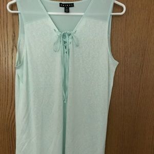 Tribal Mint Green mixed material top size medium